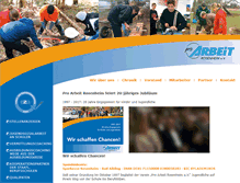 Tablet Screenshot of pro-arbeit-rosenheim.de